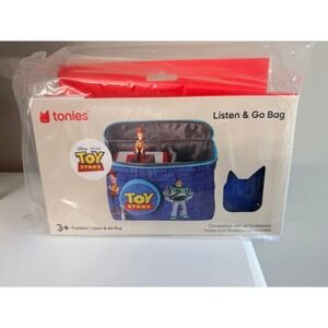 Tonies Toy Story Listen & Go Bag Kids OS Blue Disney Pixar Woody Buzz NWT